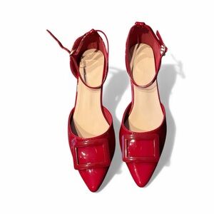Elegant Red Patent Leather Loafers